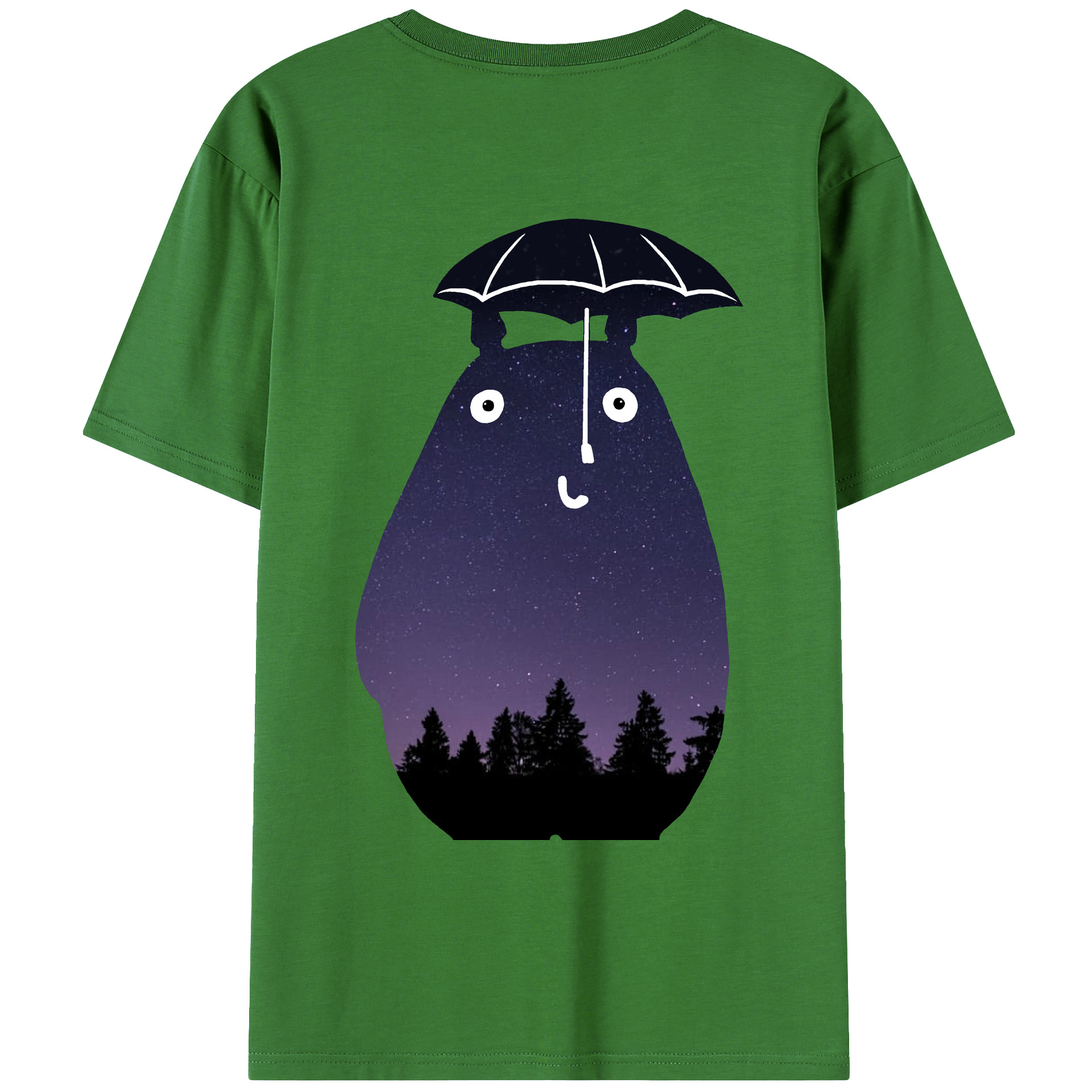 （画像用） となりのトトロ 草壁メイ 草壁サツキ My Neighbor Totoro Satsuki Kusakabe Mei Kusakabe レディース半袖Tシャツ(バックプリント)